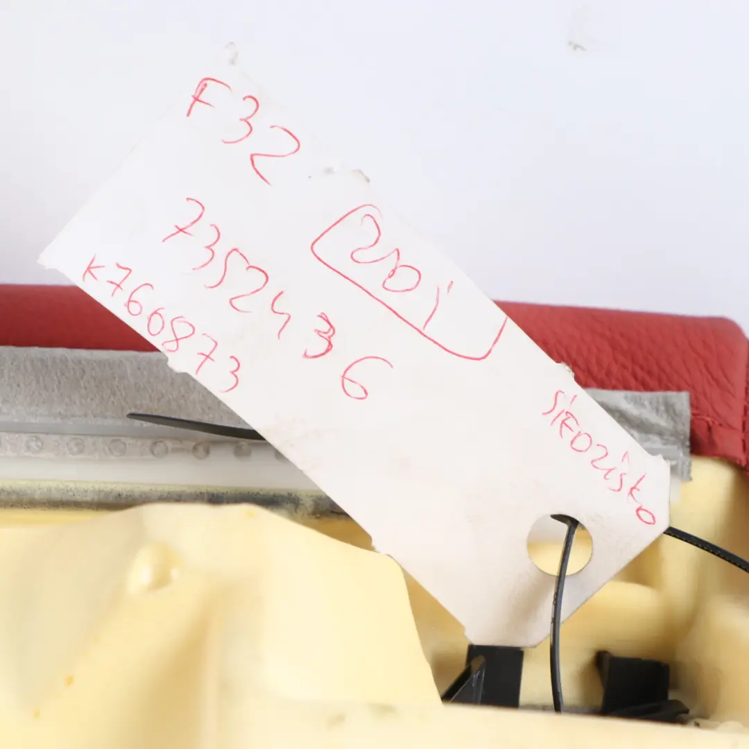 BMW F32 Siège Banquette Arrière Canapé Recouvrement Cuir Rouge Dakota - SKU 7352436 - Numéro de pièce 7352436