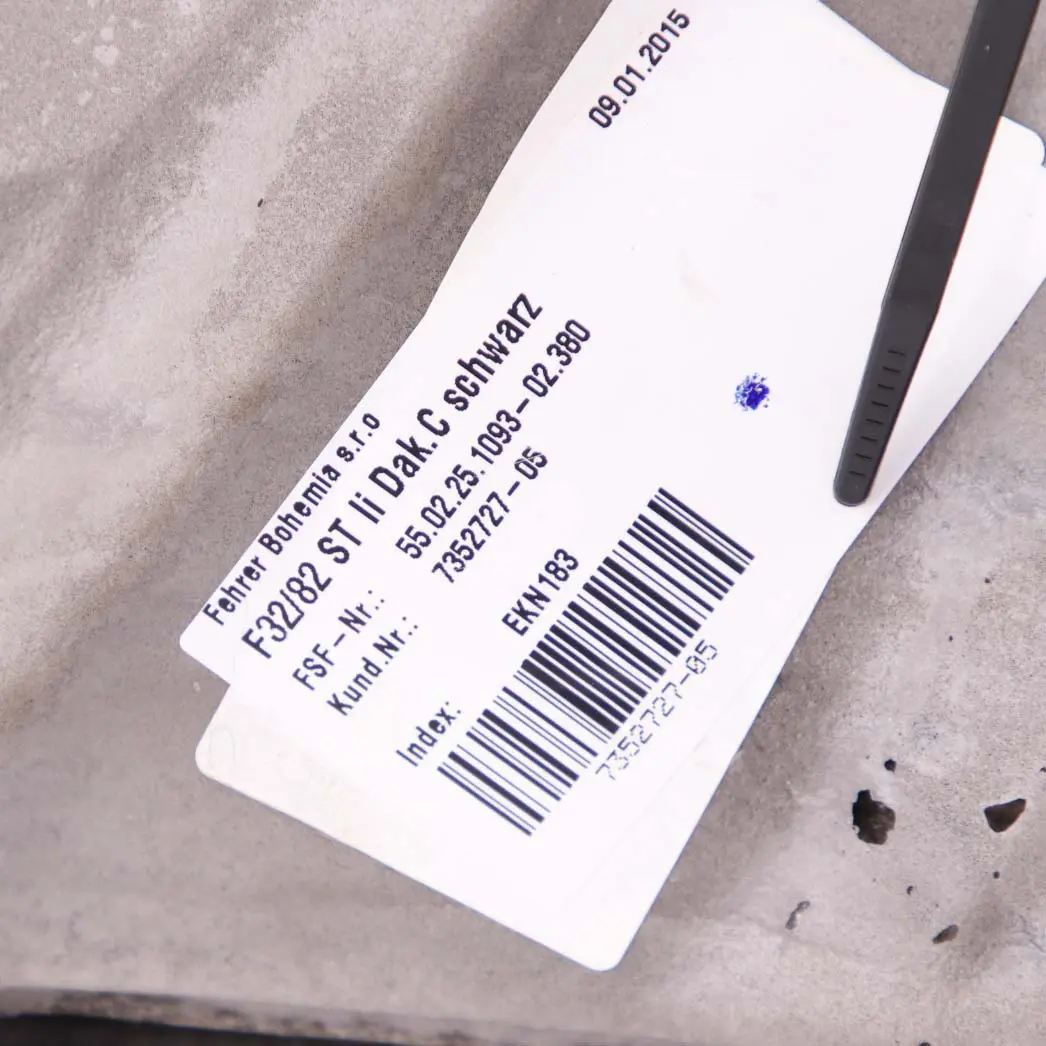 Finition des sièges arrière Cache latéral gauche Cuir noir pour BMW F32 à propos du numéro de pièce 7352727 BMW F32 Finition des sièges arrière Cache latéral gauche Cuir noir - SKU 7352727 - Numéro de pièce 7352727