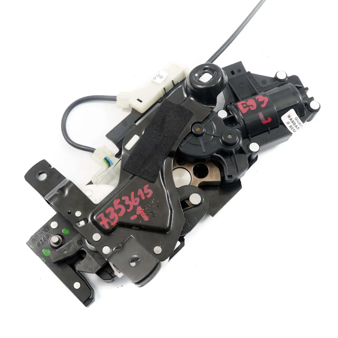 BMW E93 F33 Cabrio Boot Trunk Lid Tailgate Lock Mechanism Actuator Motor - SKU 7353615-1 - Part number 7353615