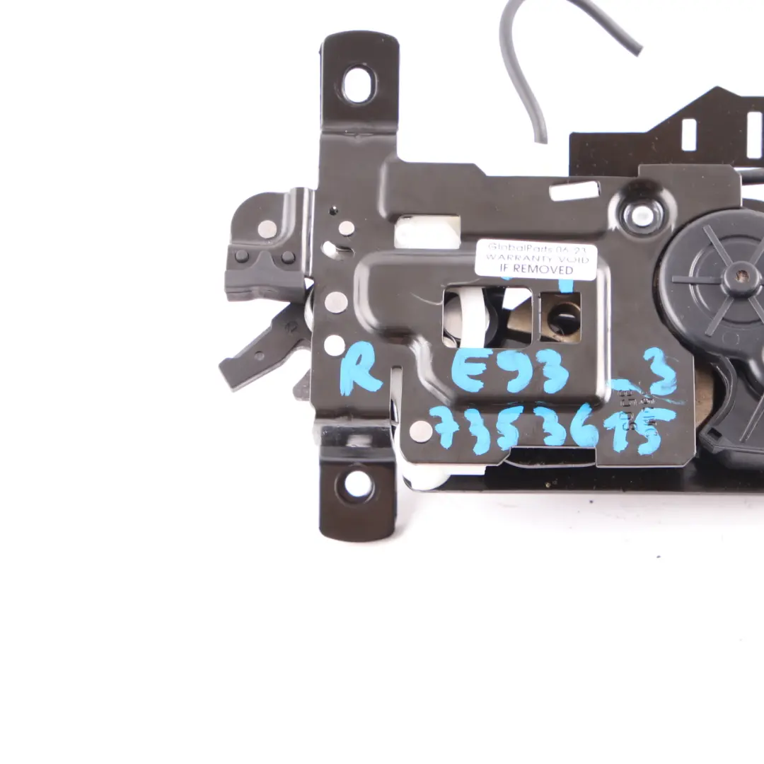 Boot Trunk Tailgate Lock Mechanism Actuator Motor to BMW E93 Convertible with Part number 7353615 BMW E93 Convertible Boot Trunk Tailgate Lock Mechanism Actuator Motor - SKU 7353615-3 - Part number 7353615