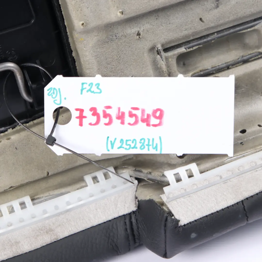 Bench BMW F23 Cabrio Convertible Couch Sofa Black Leather to Rear Seat with Part number 7354549 Rear Seat Bench BMW F23 Cabrio Convertible Couch Sofa Black Leather - SKU 7354549 - Part number 7354549