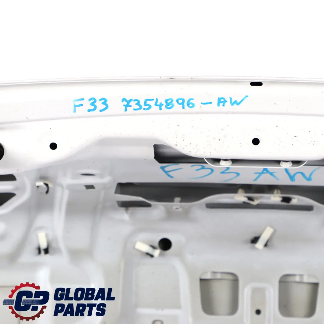 BMW 4 F33 Convertible Rear Boot Trunk Lid Tailgate White Alpinweiss 3 - 300 - SKU 7354896-AW - Part number 7354896
