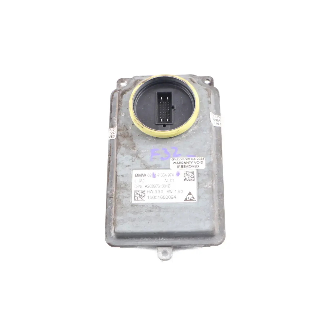 Scheinwerfermodul BMW F32 F33 F10 F11 LCI LED Ballast Steuergerät für mit Teilenummer 7354974 Scheinwerfermodul BMW F32 F33 F10 F11 LCI LED Ballast Steuergerät - SKU 7354974 - Teilenummer 7354974