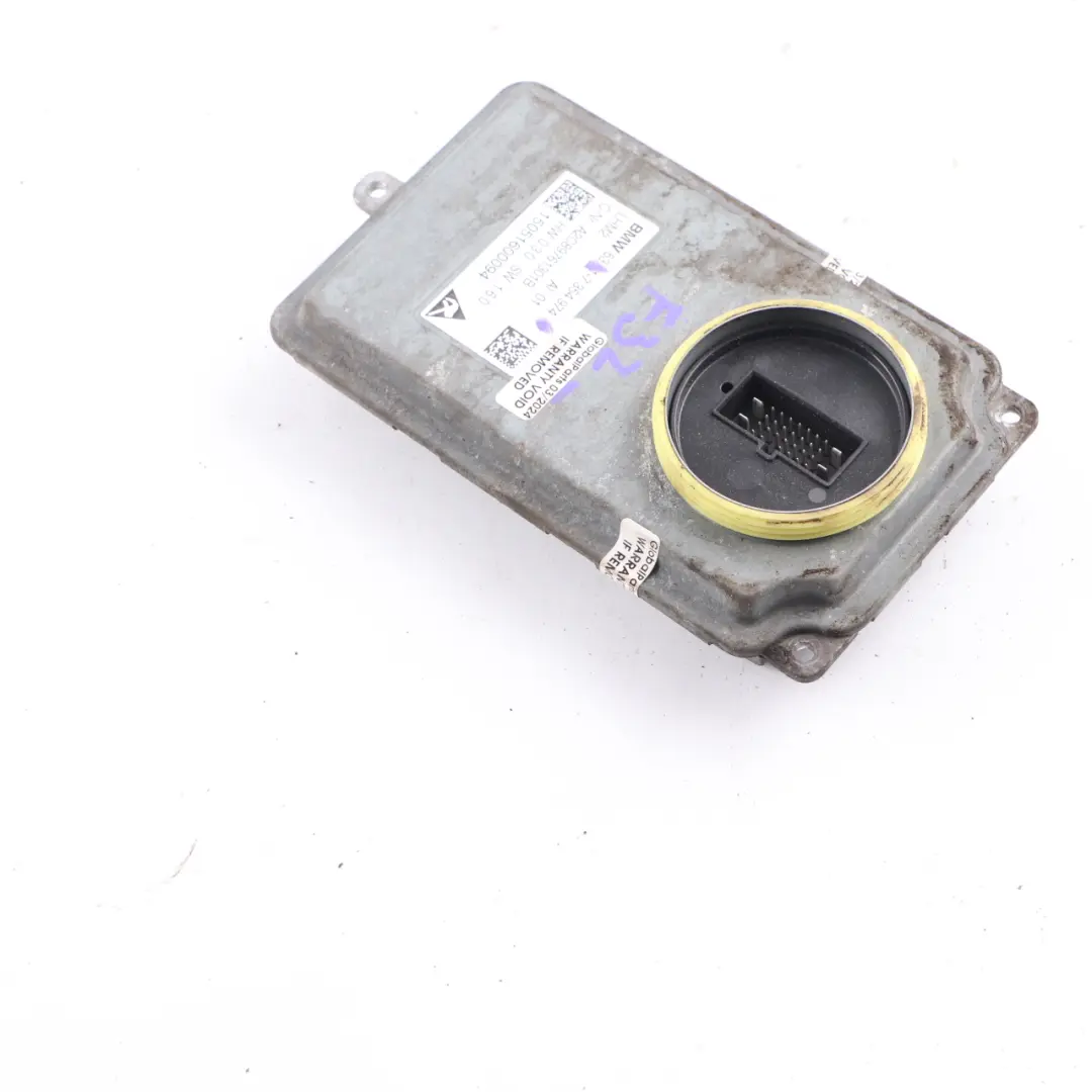 Module Phares BMW F32 F33 F10 F11 LCI LED Ballast Control Unit pour à propos du numéro de pièce 7354974 Module Phares BMW F32 F33 F10 F11 LCI LED Ballast Control Unit - SKU 7354974 - Numéro de pièce 7354974