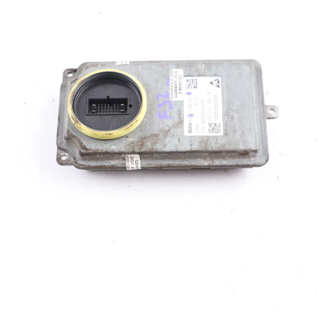 Módulo de faro BMW F32 F33 F10 F11 LCI LED Ballast Control Unit para con número de pieza 7354974 Módulo de faro BMW F32 F33 F10 F11 LCI LED Ballast Control Unit - SKU 7354974 - Número de pieza 7354974