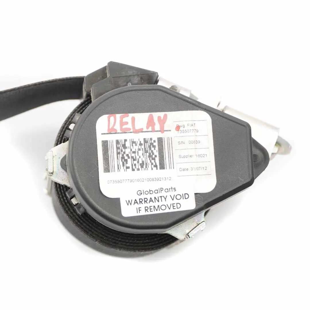 Ceinture Sécurité Fiat Ducato Peugeot Boxer Ceinture côté conducteur pour à propos du numéro de pièce 735507779 Ceinture Sécurité Fiat Ducato Peugeot Boxer Ceinture côté conducteur - SKU 735507779 - Numéro de pièce 735507779