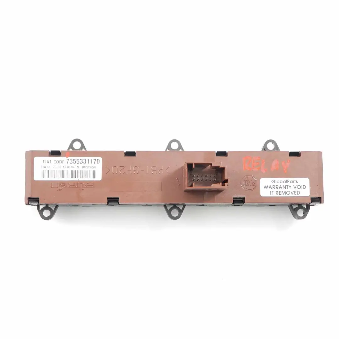  Interrupteur danger Fiat Ducato Peugeot Boxer Panneau Console - SKU 7355331170 - Numéro de pièce 7355331170