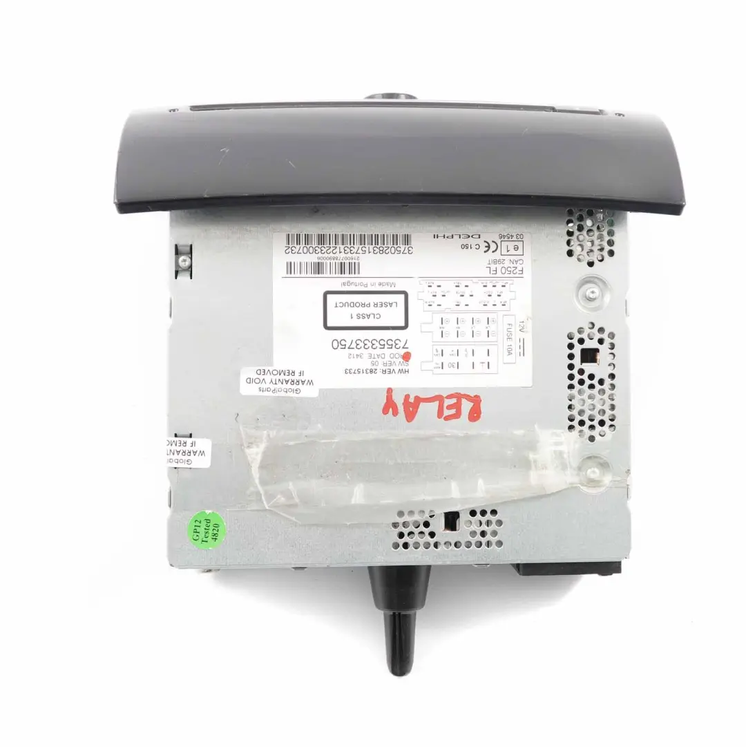 Radio Fiat Ducato Peugeot Boxer Unidad principal audio para CD con número de pieza 7355333750 CD Radio Fiat Ducato Peugeot Boxer Unidad principal audio - SKU 7355333750 - Número de pieza 7355333750