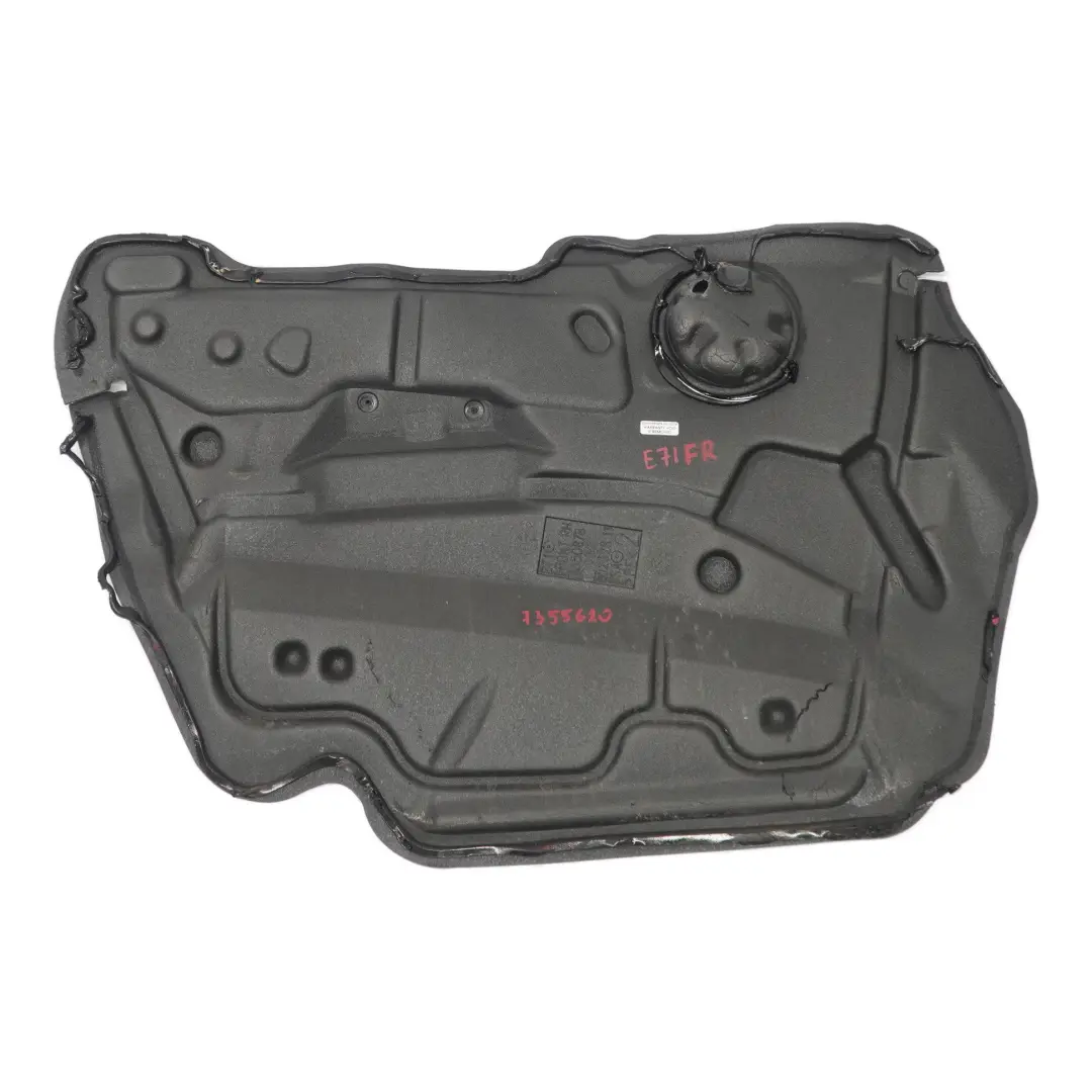 BMW X6 E71 Aislamiento Acústico Puerta Delantera Derecha Panel Aislante - SKU 7355620 - Número de pieza 7355620