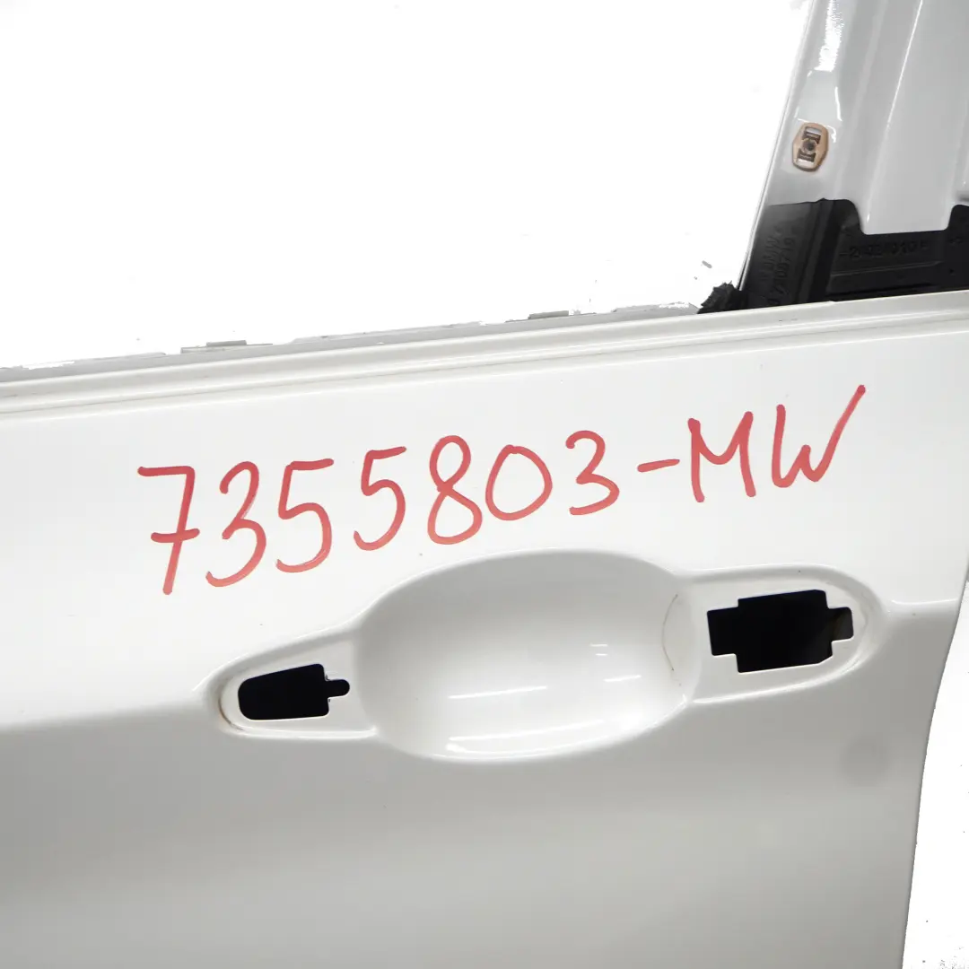 Porta anteriore sinistra Mineralweiss Bianco Metallizzato - A96 per BMW X3 F25 con numero di parte 7355803 BMW X3 F25 Porta anteriore sinistra Mineralweiss Bianco Metallizzato - A96 - SKU 7355803-MW - Numero di parte 7355803