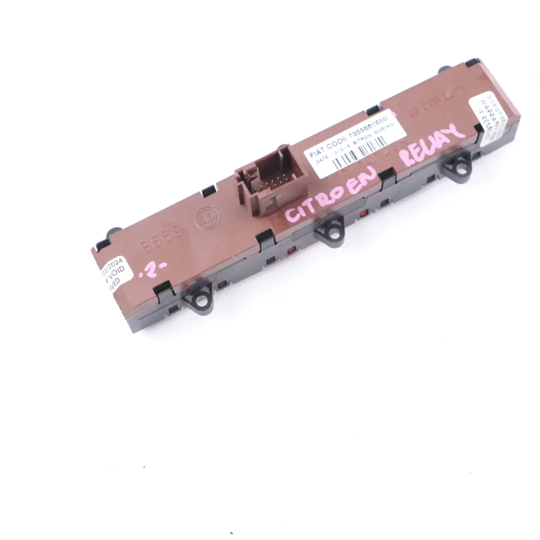 Citroen Relay Fiat Ducato Dashboard Panel Switch Button Control Unit to with Part number 7355861650 Citroen Relay Fiat Ducato Dashboard Panel Switch Button Control Unit - SKU 7355861650 - Part number 7355861650