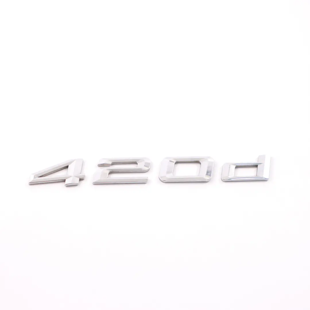 Emblem Lettering Rear Adhered Boot Trunk Lid 420d to BMW F32 F36 with Part number 7356330 BMW F32 F36 Emblem Lettering Rear Adhered Boot Trunk Lid 420d - SKU 7356330-1 - Part number 7356330