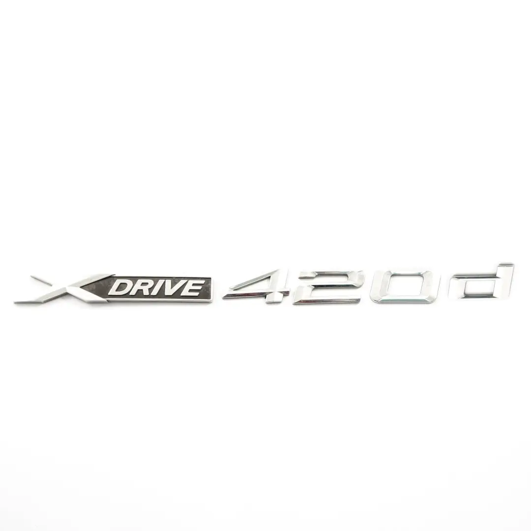 Emblema Lettering posteriore aderente 420d per BMW F32 F36 con numero di parte 7356330 BMW F32 F36 Emblema Lettering posteriore aderente 420d - SKU 7356330-1 - Numero di parte 7356330