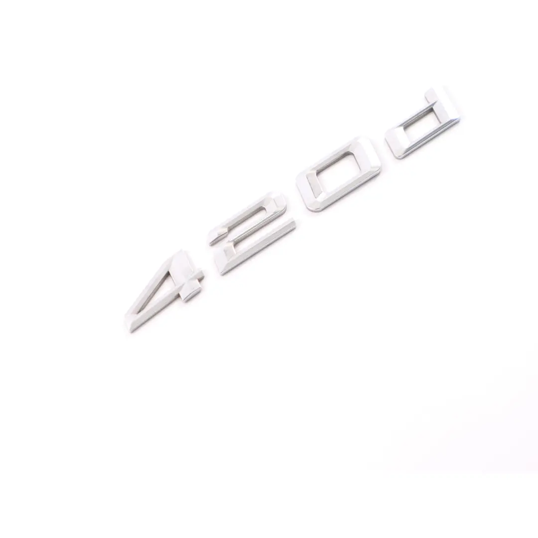 Emblema Lettering posteriore aderente 420d per BMW F32 F36 con numero di parte 7356330 BMW F32 F36 Emblema Lettering posteriore aderente 420d - SKU 7356330-1 - Numero di parte 7356330