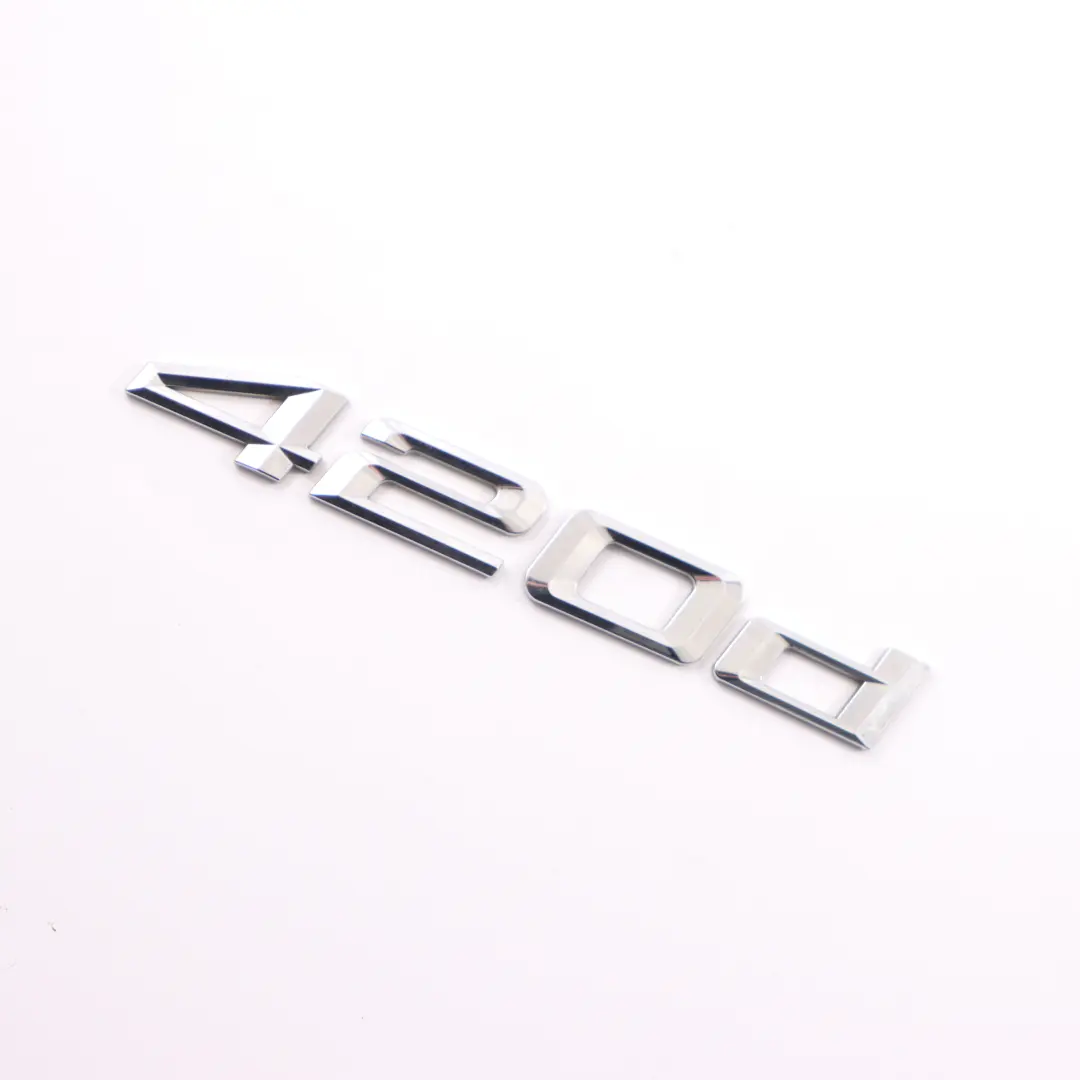 Emblema Lettering posteriore aderente 420d per BMW F32 F36 con numero di parte 7356330 BMW F32 F36 Emblema Lettering posteriore aderente 420d - SKU 7356330-1 - Numero di parte 7356330