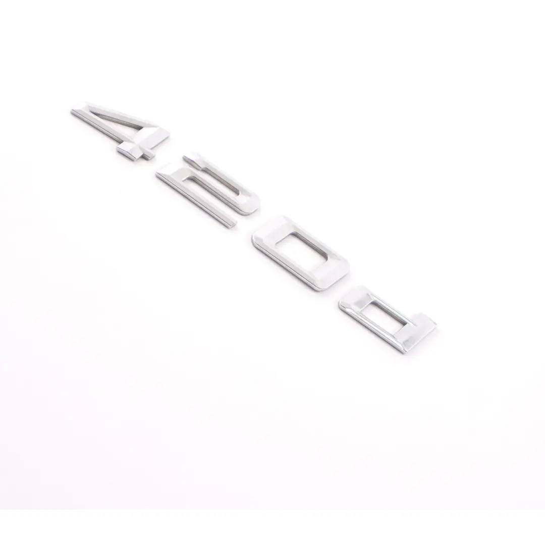 Emblema Lettering posteriore aderente 420d per BMW F32 F36 con numero di parte 7356330 BMW F32 F36 Emblema Lettering posteriore aderente 420d - SKU 7356330-1 - Numero di parte 7356330
