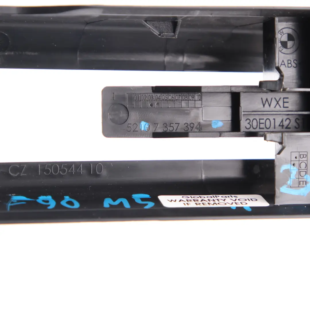 Rail Front Trim Black to Seat Cover BMW G30 G31 Seat with Part number 7357394 Seat Cover BMW G30 G31 Seat Rail Front Trim Black - SKU 7357394 - Part number 7357394