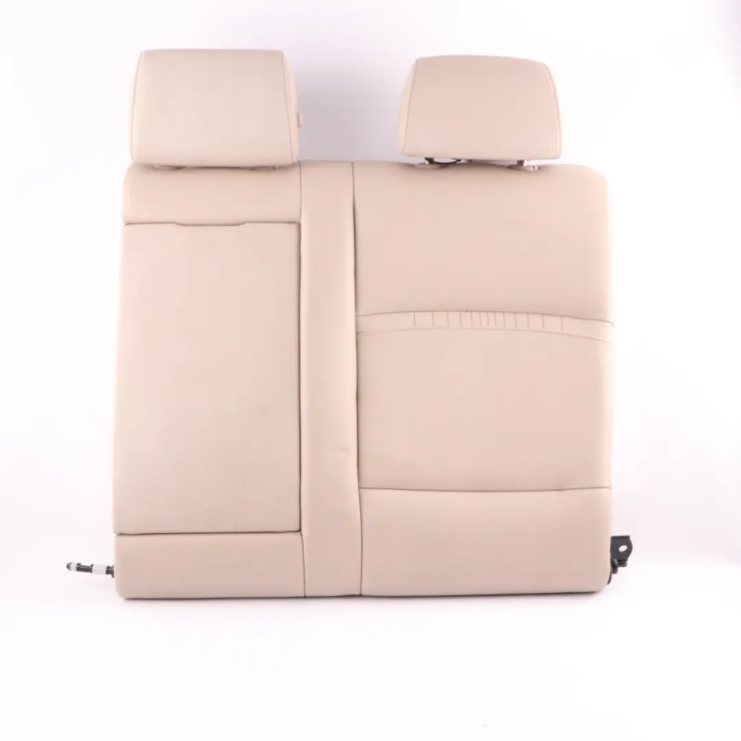 Backrest Left N/S Cover Cup Holder Leather Dakota Oyster to BMW F10 LCI Rear Seat with Part number 7358411 BMW F10 LCI Rear Seat Backrest Left N/S Cover Cup Holder Leather Dakota Oyster - SKU 7358411 - Part number 7358411