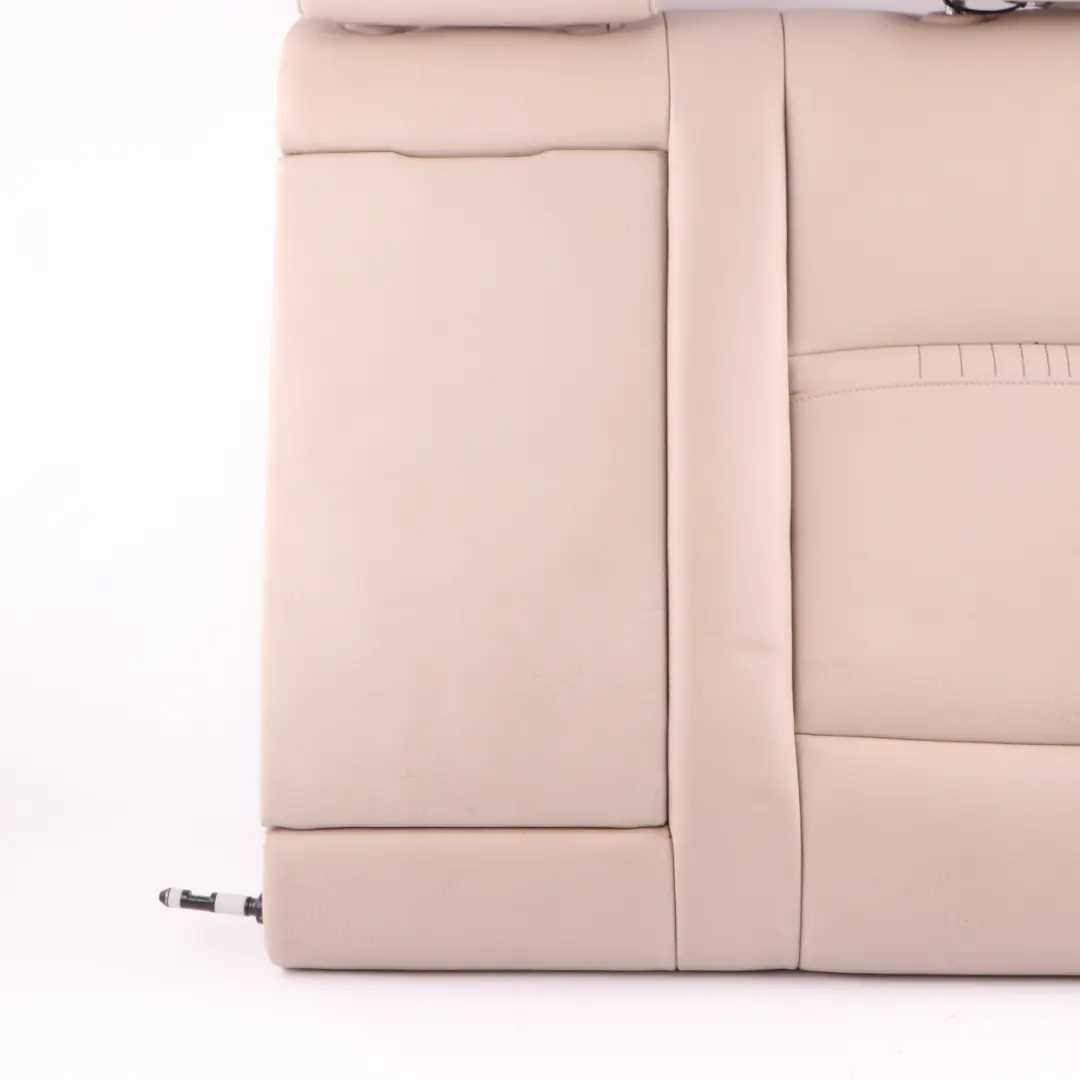 Backrest Left N/S Cover Cup Holder Leather Dakota Oyster to BMW F10 LCI Rear Seat with Part number 7358411 BMW F10 LCI Rear Seat Backrest Left N/S Cover Cup Holder Leather Dakota Oyster - SKU 7358411 - Part number 7358411