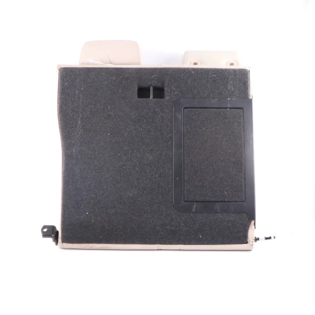 Backrest Left N/S Cover Cup Holder Leather Dakota Oyster to BMW F10 LCI Rear Seat with Part number 7358411 BMW F10 LCI Rear Seat Backrest Left N/S Cover Cup Holder Leather Dakota Oyster - SKU 7358411 - Part number 7358411