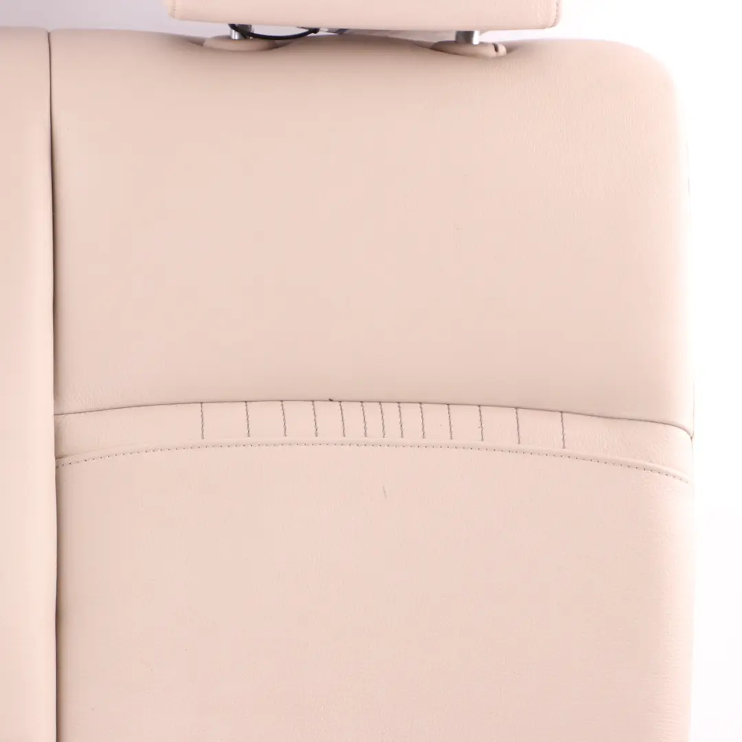 Backrest Left N/S Cover Cup Holder Leather Dakota Oyster to BMW F10 LCI Rear Seat with Part number 7358411 BMW F10 LCI Rear Seat Backrest Left N/S Cover Cup Holder Leather Dakota Oyster - SKU 7358411 - Part number 7358411