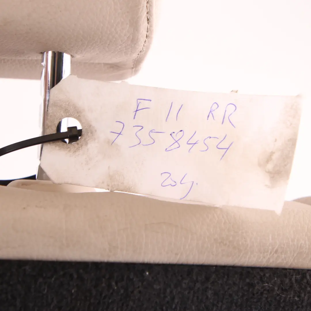 BMW F11 LCI Touring Seat Backrest Rear Right O/S Back Cover Leather - SKU 7358454 - Part number 7358454