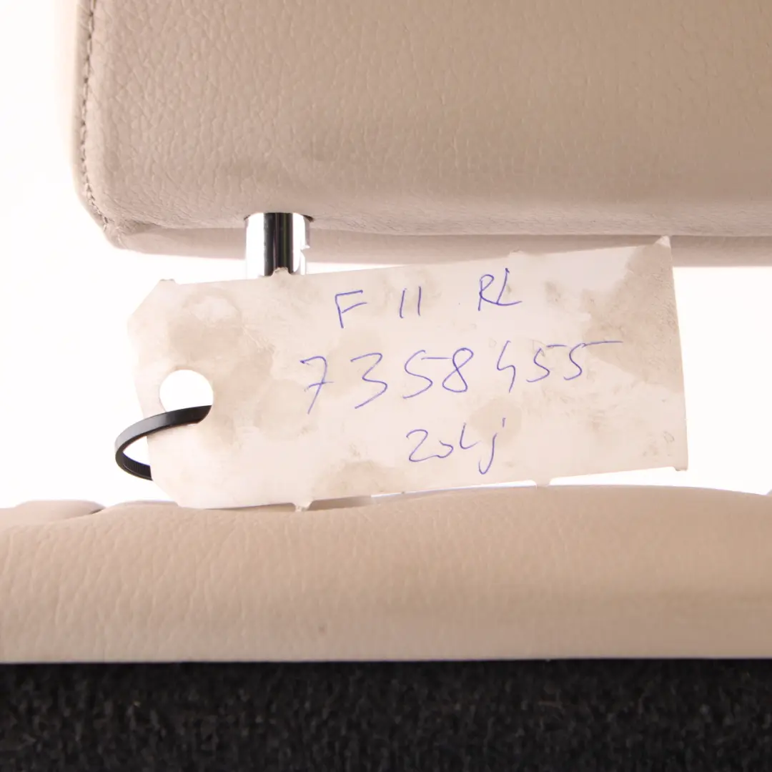 Backrest Rear Left N/S Back Cover Leather to BMW F11 LCI Touring Seat with Part number 7358455 BMW F11 LCI Touring Seat Backrest Rear Left N/S Back Cover Leather - SKU 7358455 - Part number 7358455