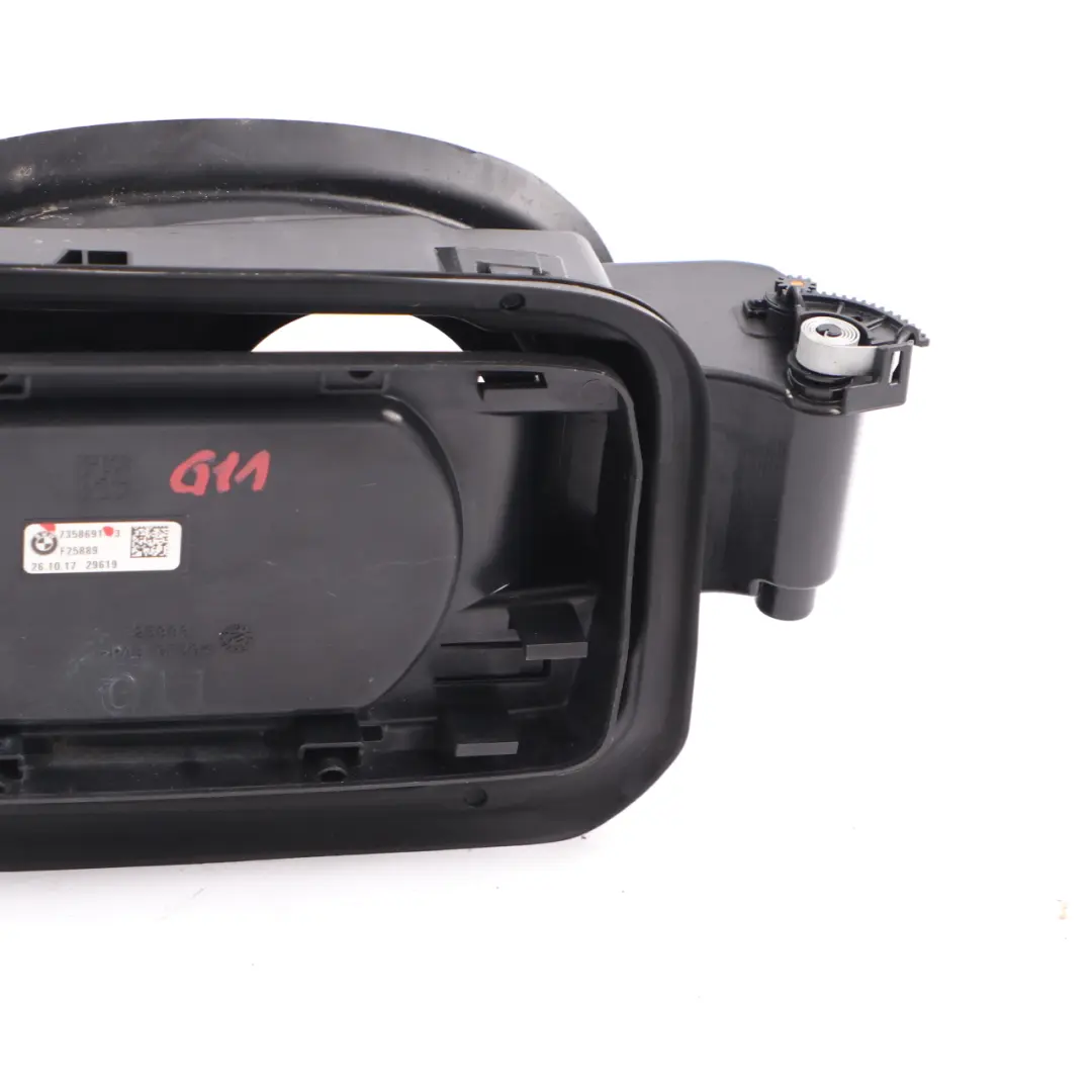 Filler Pot Flap Carrier Cap Housing Fill In Base Diesel to BMW G11 Fuel with Part number 7358691 BMW G11 Fuel Filler Pot Flap Carrier Cap Housing Fill In Base Diesel - SKU 7358691 - Part number 7358691