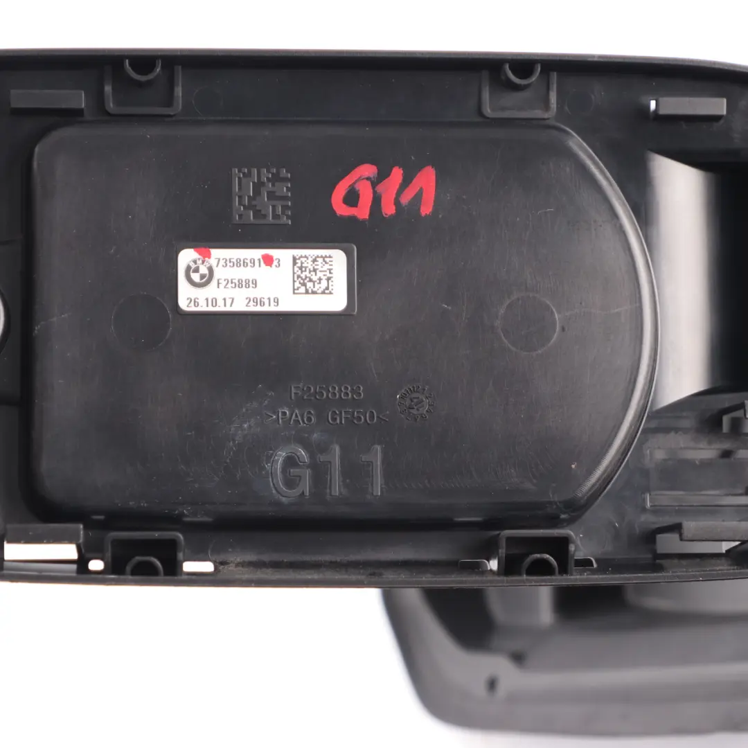 Filler Pot Flap Carrier Cap Housing Fill In Base Diesel to BMW G11 Fuel with Part number 7358691 BMW G11 Fuel Filler Pot Flap Carrier Cap Housing Fill In Base Diesel - SKU 7358691 - Part number 7358691