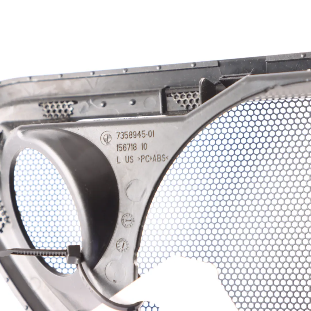 Speaker Cover Trim Harman Kardon Black Left N/S to BMW X4 F26 Rear with Part number 7358945 BMW X4 F26 Rear Speaker Cover Trim Harman Kardon Black Left N/S - SKU 7358945 - Part number 7358945