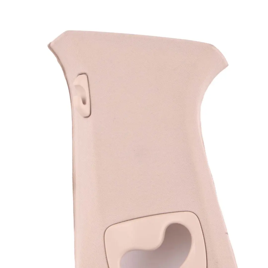 Tapa Interior Columna B Superior Izquierda Trim Oyster para BMW F10 F11 con número de pieza 7358983 BMW F10 F11 Tapa Interior Columna B Superior Izquierda Trim Oyster - SKU 7358983 - Número de pieza 7358983