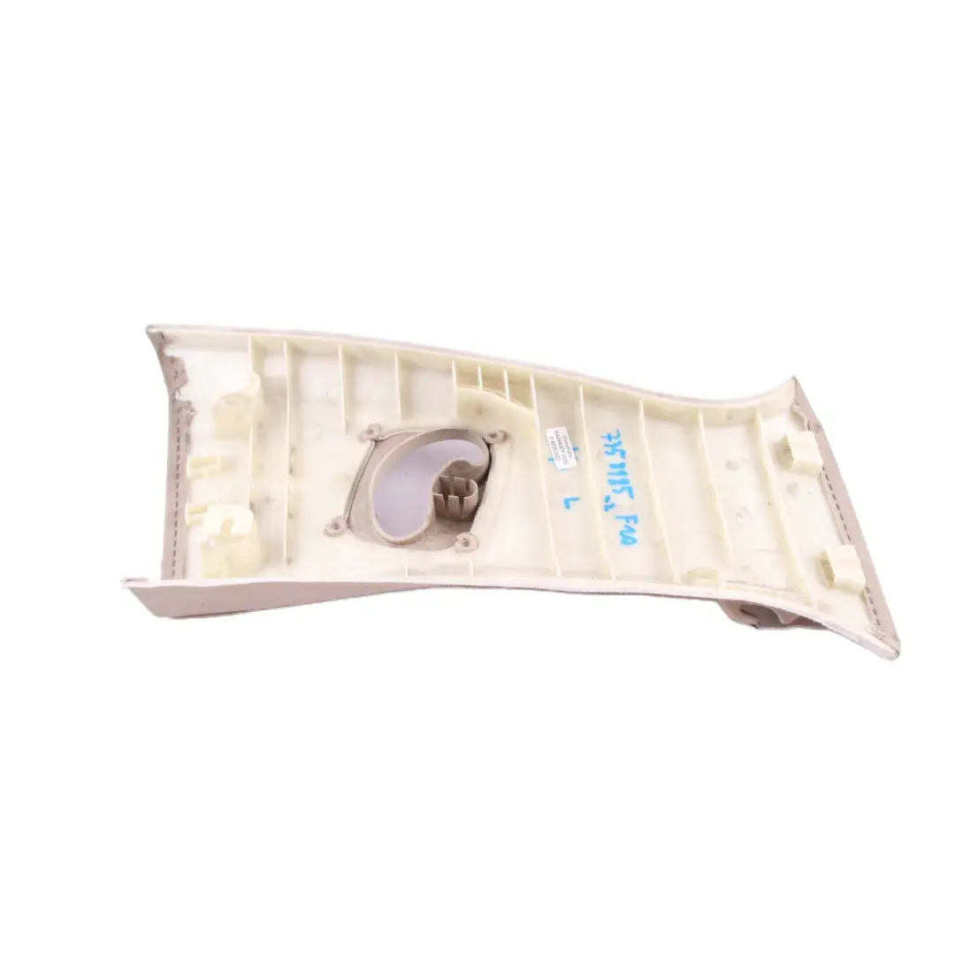 BMW F10 F11 Innen B Säule Obere Abdeckung Links Verkleidung Oyster - SKU 7358983 - Teilenummer 7358983