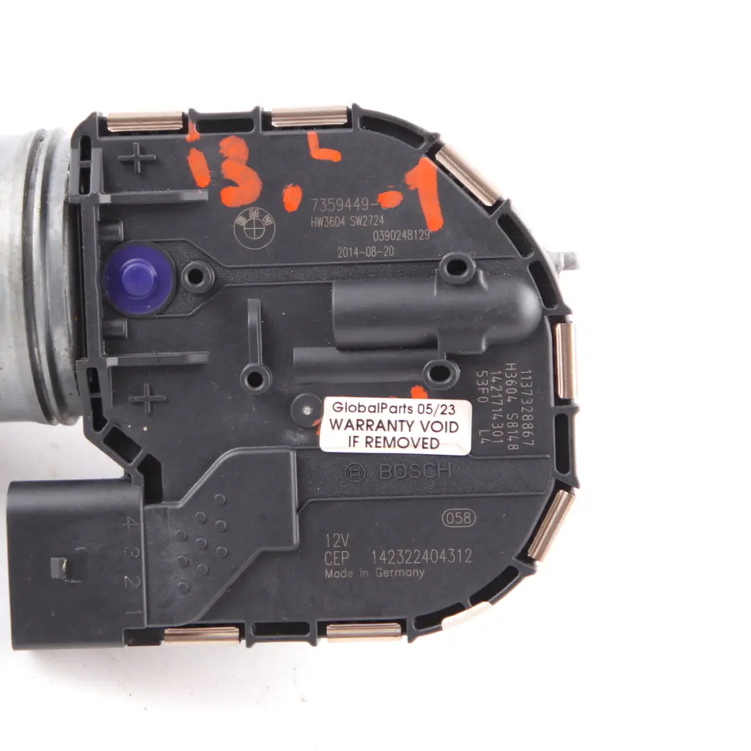 Wiper Motor Front Windscreen Linkage System Left N/S to BMW i3 I01 with Part number 7359449 BMW i3 I01 Wiper Motor Front Windscreen Linkage System Left N/S - SKU 7359449-1 - Part number 7359449