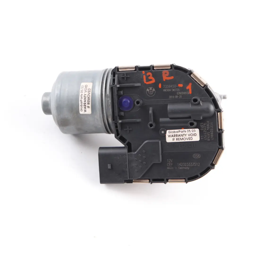 Motore tergicristallo BMW i3 I01 Sistema collegament parabrezza anteriore destro per con numero di parte 7359450 Motore tergicristallo BMW i3 I01 Sistema collegament parabrezza anteriore destro - SKU 7359450 - Numero di parte 7359450