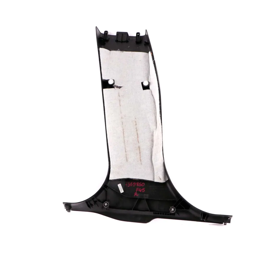 Right O/S Column B Pillar Bottom Trim Cover Panel Black to BMW 2 F45 F46 with Part number 7359850 BMW 2 F45 F46 Right O/S Column B Pillar Bottom Trim Cover Panel Black - SKU 7359850 - Part number 7359850