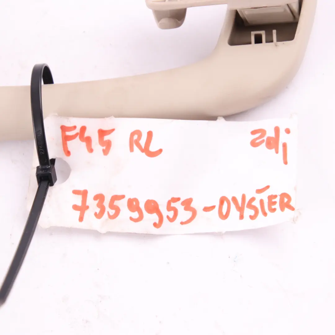 Grab Handle BMW F45 F46 F48 Rear Left N/S Headlining Roof Trim Oyster to with Part number 7359953 Grab Handle BMW F45 F46 F48 Rear Left N/S Headlining Roof Trim Oyster - SKU 7359953 - Part number 7359953