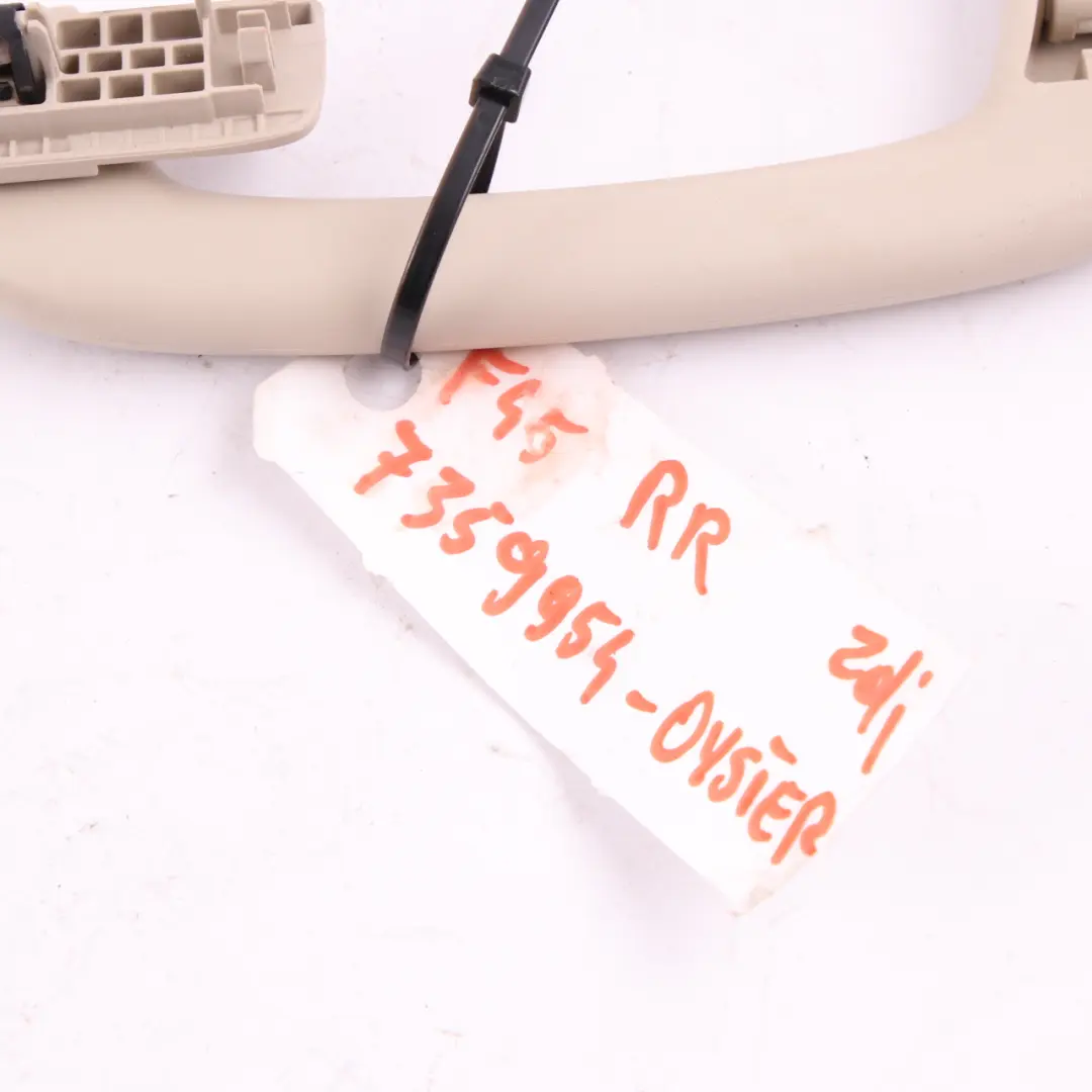 Grab Handle BMW F45 F46 F48 Rear Right O/S Headlining Roof Trim Oyster to with Part number 7359954 Grab Handle BMW F45 F46 F48 Rear Right O/S Headlining Roof Trim Oyster - SKU 7359954 - Part number 7359954