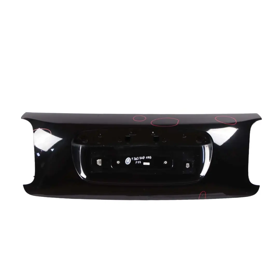 Boot Trunk Lid Mini F57 Cabrio Tailgate Panel Midnight Black Metallic - A94 to with Part number 7360368 Boot Trunk Lid Mini F57 Cabrio Tailgate Panel Midnight Black Metallic - A94 - SKU 7360368-MNB - Part number 7360368