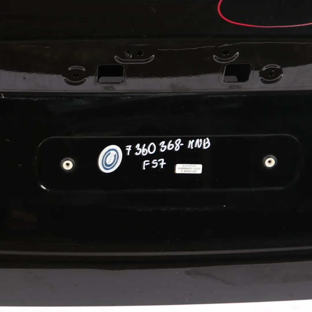 Boot Trunk Lid Mini F57 Cabrio Tailgate Panel Midnight Black Metallic - A94 to with Part number 7360368 Boot Trunk Lid Mini F57 Cabrio Tailgate Panel Midnight Black Metallic - A94 - SKU 7360368-MNB - Part number 7360368