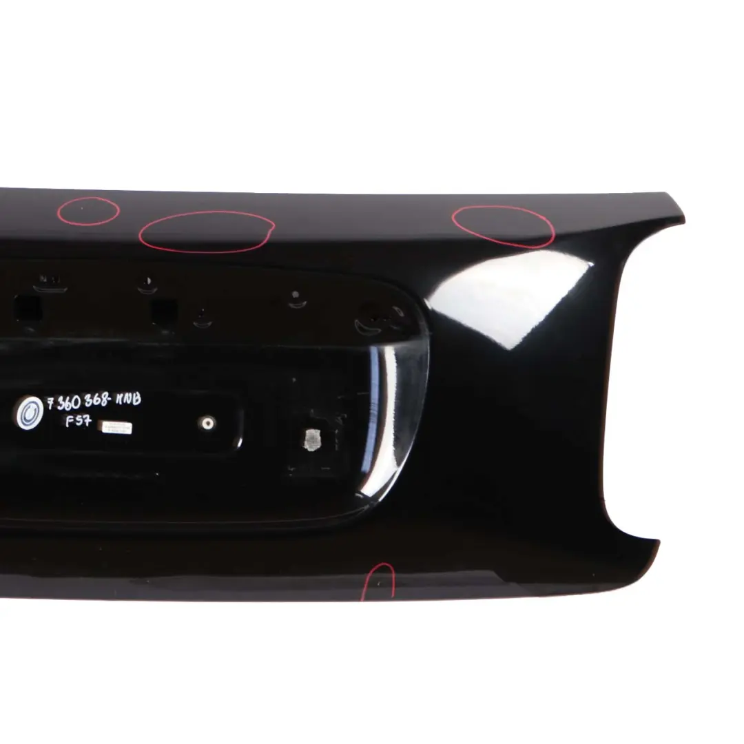 Boot Trunk Lid Mini F57 Cabrio Tailgate Panel Midnight Black Metallic - A94 to with Part number 7360368 Boot Trunk Lid Mini F57 Cabrio Tailgate Panel Midnight Black Metallic - A94 - SKU 7360368-MNB - Part number 7360368