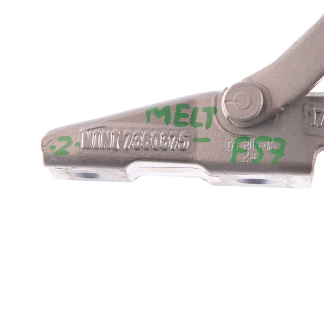 Trunk Lid Hinge Rear Left N/S Melting Silver - C2K 7360375 to Mini F57 Convertible with Part number 7360369 Mini F57 Convertible Trunk Lid Hinge Rear Left N/S Melting Silver - C2K 7360375 - SKU 7360369-MELT - Part number 7360369