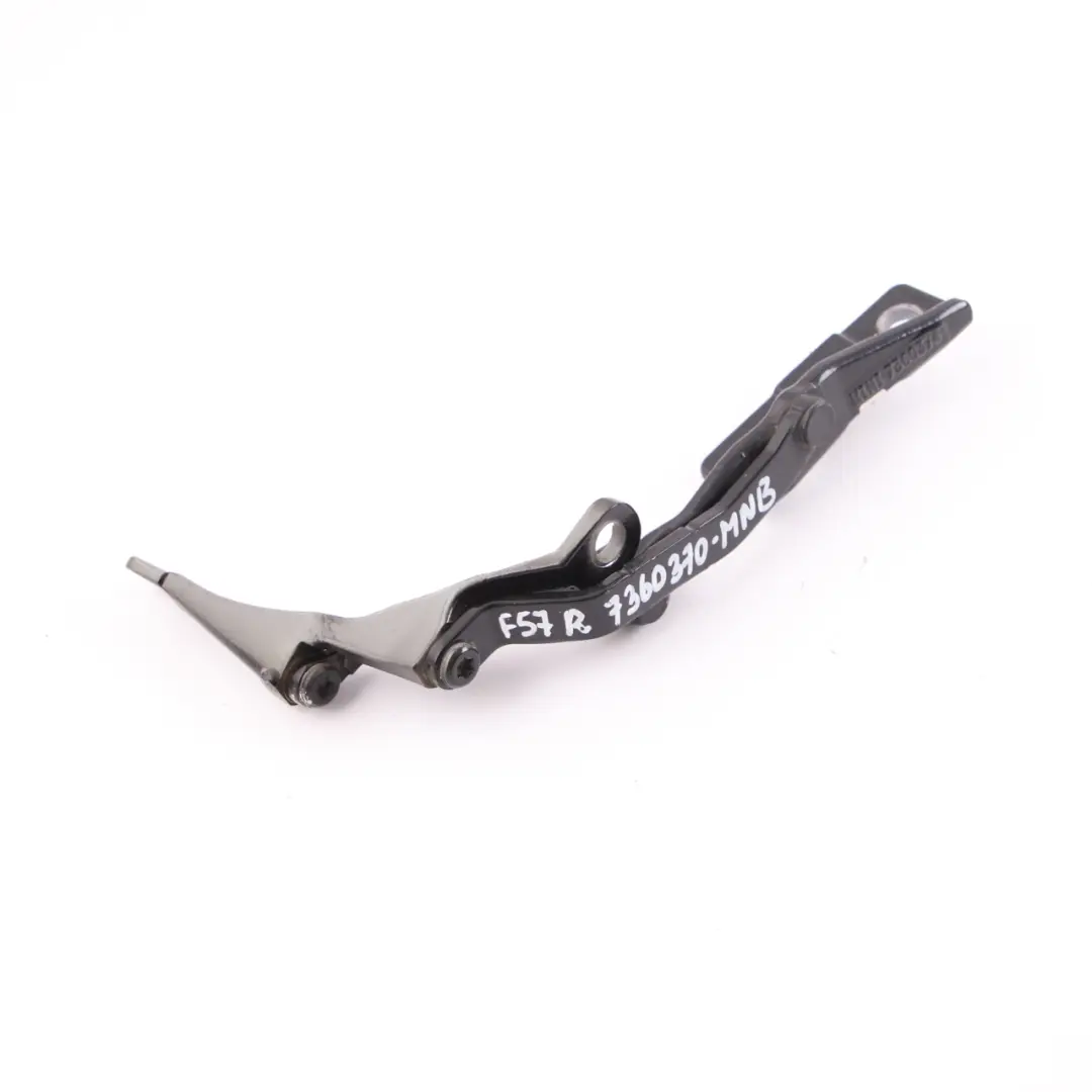 Boot Trunk Lid Hinge Rear Right O/S Midnight Black A94 7360376 to Mini F57 Cabrio with Part number 7360370 Mini F57 Cabrio Boot Trunk Lid Hinge Rear Right O/S Midnight Black A94 7360376 - SKU 7360370-MNB - Part number 7360370