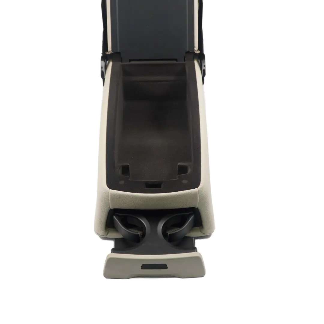 Rear Seat Armrest BMW F01 Centre Middle Tray Cup Holder Leather Ivory White - SKU 7360676 - Part number 7360676