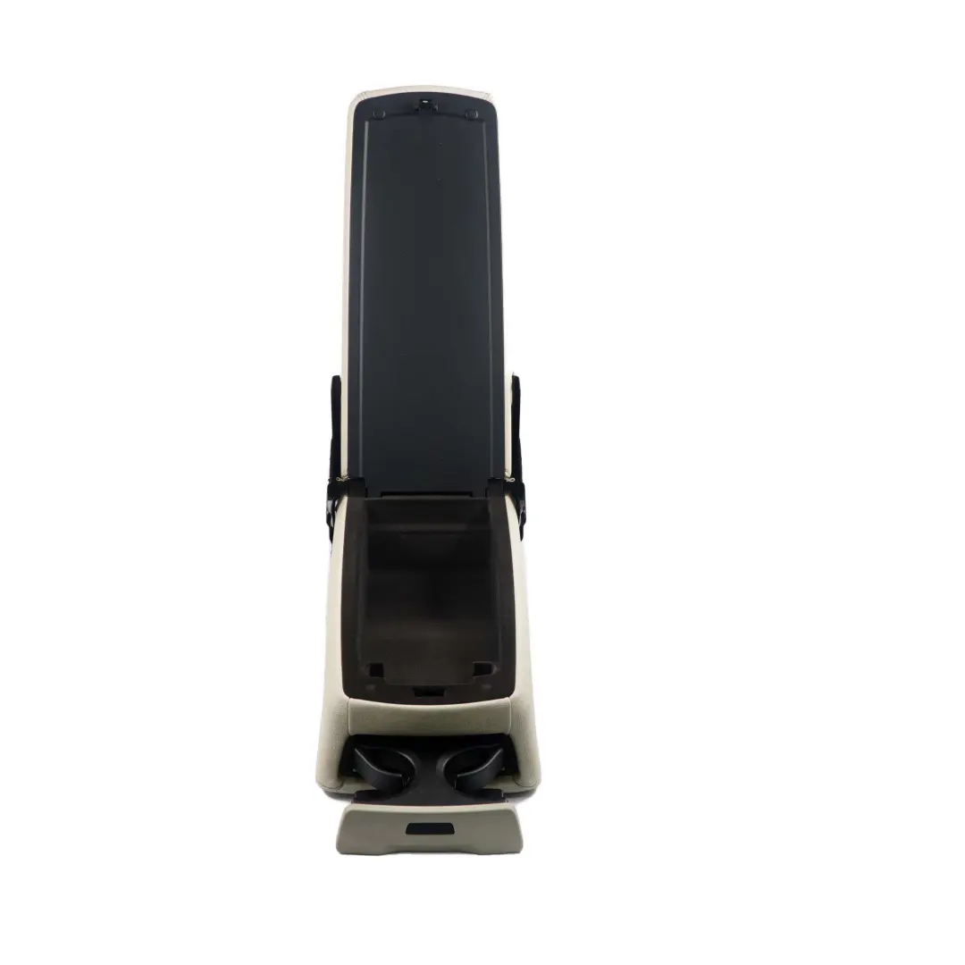 Rear Seat Armrest BMW F01 Centre Middle Tray Cup Holder Leather Ivory White - SKU 7360676 - Part number 7360676