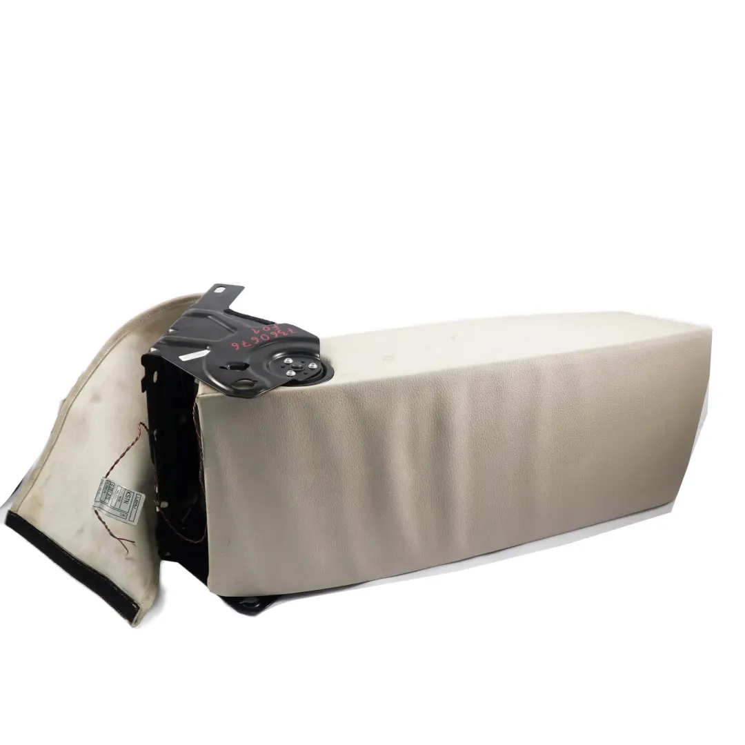 Armrest BMW F01 Centre Middle Tray Cup Holder Leather Ivory White to Rear Seat with Part number 7360676 Rear Seat Armrest BMW F01 Centre Middle Tray Cup Holder Leather Ivory White - SKU 7360676 - Part number 7360676