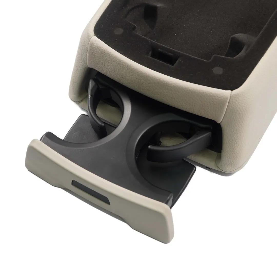 BMW F01 Centre Plateau Central Porte-Gobelet Cuir Blanc Ivoire - SKU 7360676 - Numéro de pièce 7360676