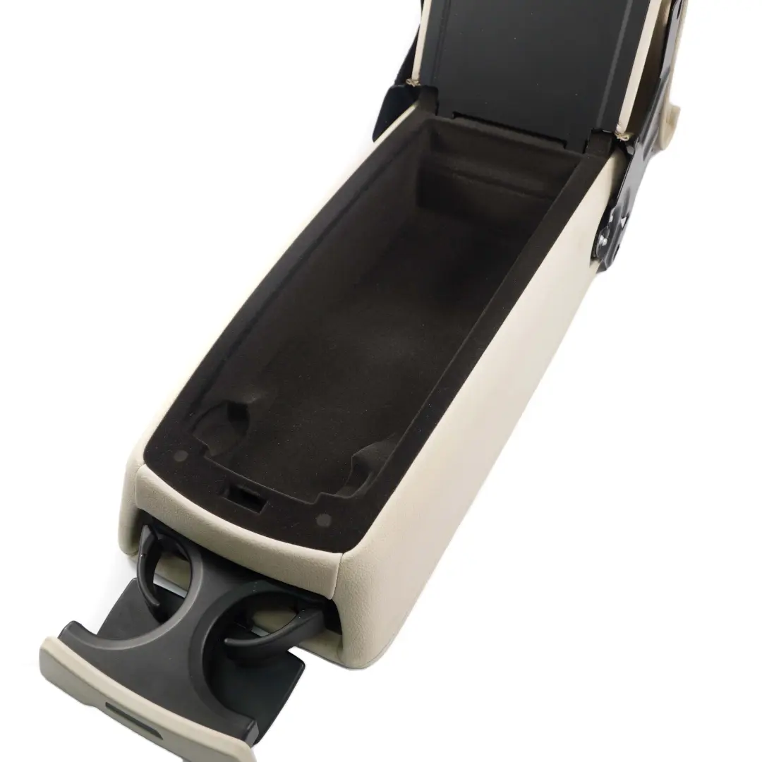 Centre Plateau Central Porte-Gobelet Cuir Blanc Ivoire pour BMW F01 à propos du numéro de pièce 7360676 BMW F01 Centre Plateau Central Porte-Gobelet Cuir Blanc Ivoire - SKU 7360676 - Numéro de pièce 7360676