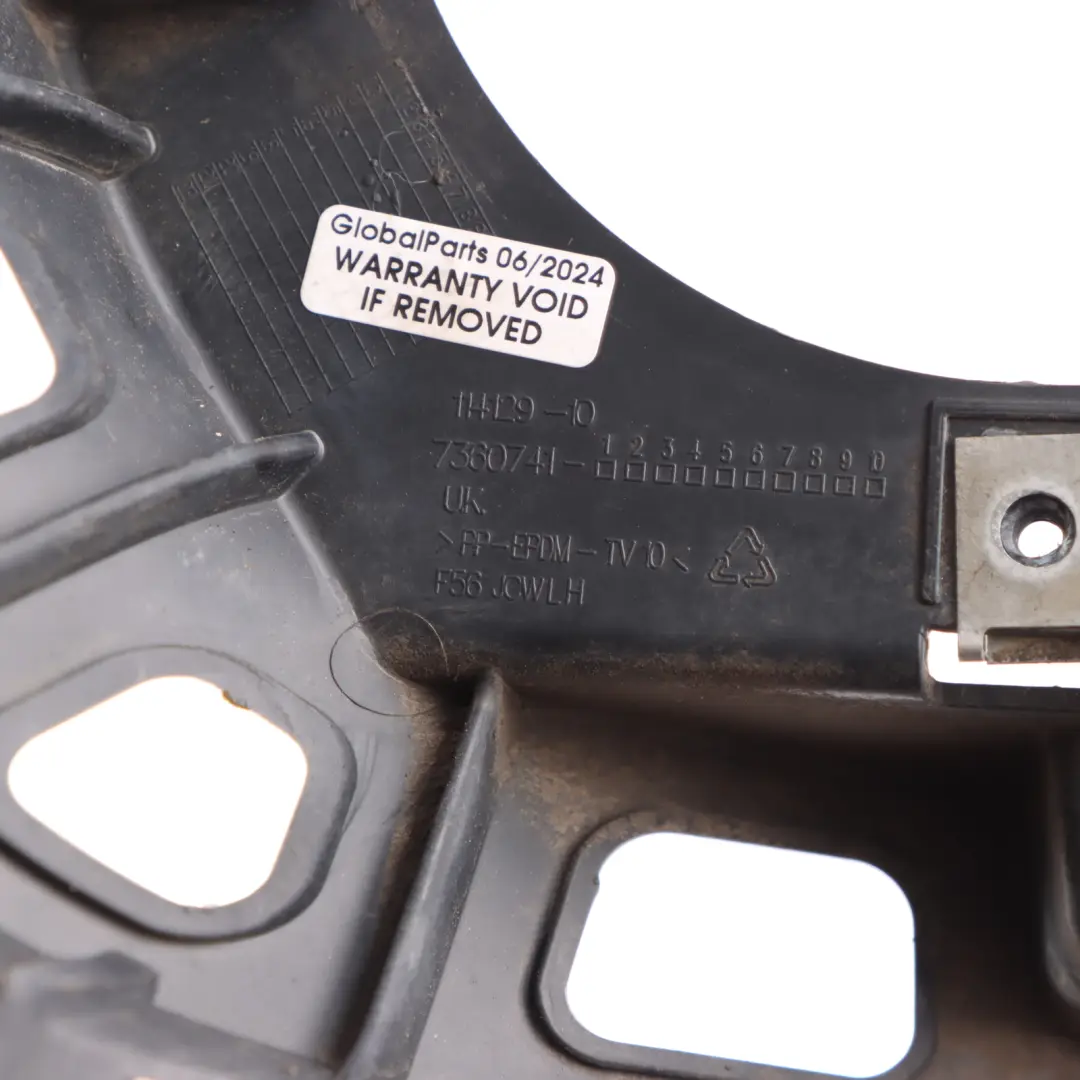 Fog Lamp Bracket Mini F55 F56 F57 JCW Front Left N/S Support to with Part number 7360741 Fog Lamp Bracket Mini F55 F56 F57 JCW Front Left N/S Support - SKU 7360741 - Part number 7360741