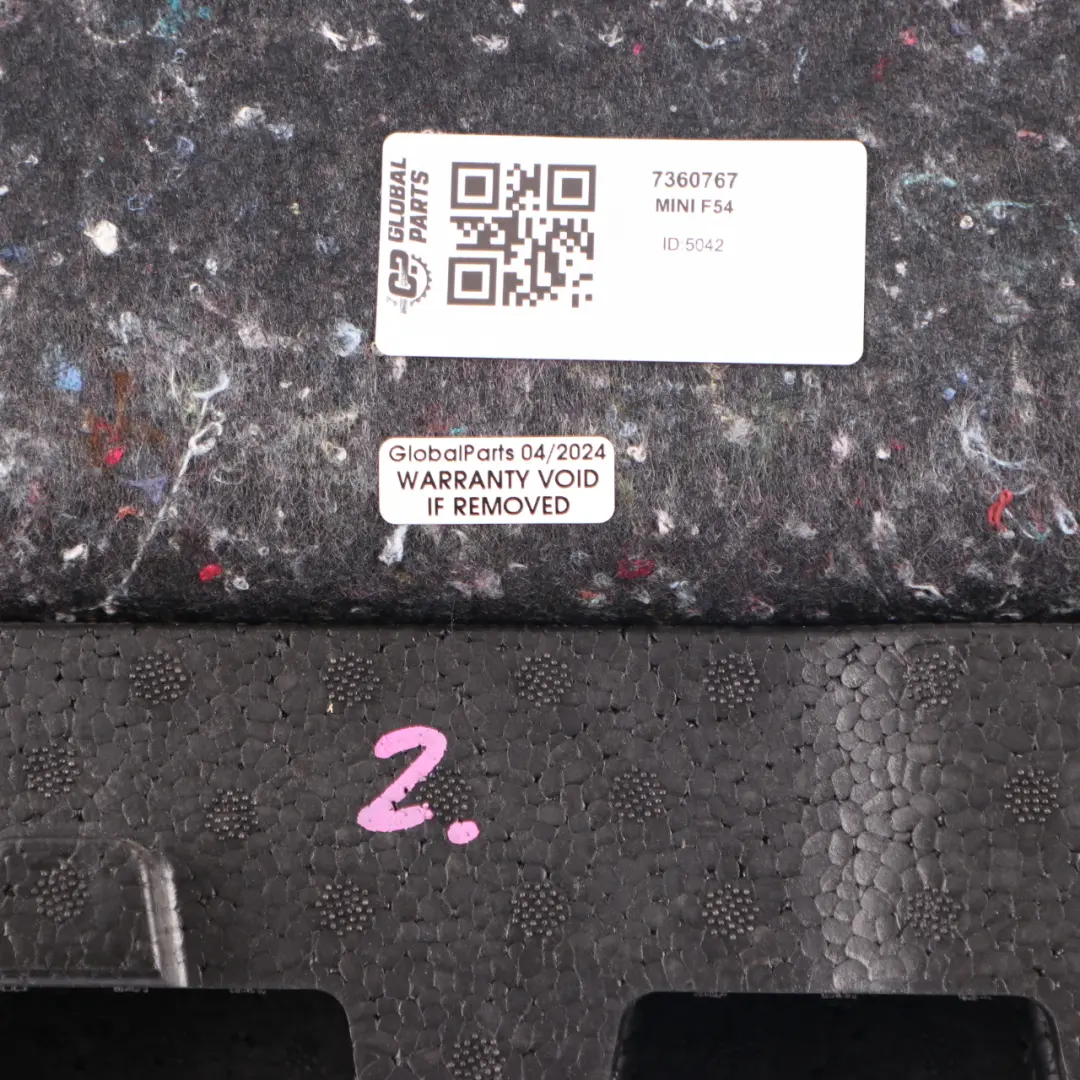 Trunk Panel Luggage Lateral Trim Cover Left N/S to Mini Clubman F54 with Part number 7360767 Mini Clubman F54 Trunk Panel Luggage Lateral Trim Cover Left N/S - SKU 7360767 - Part number 7360767