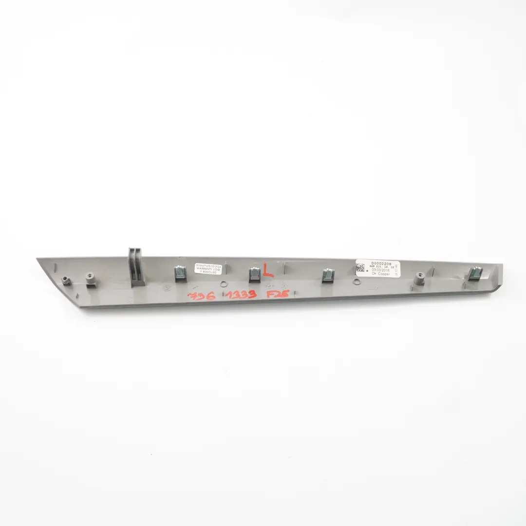 BMW X3 F25 Rivestimento Striscia Porta Anteriore Posteriore Sinistra Legno - SKU 7361333 - Numero di parte 7361333